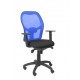 Silla Jorquera malla azul asiento bali negro